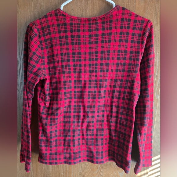 Lauren Ralph Lauren Red and Black Plaid Top - Picture 3 of 3